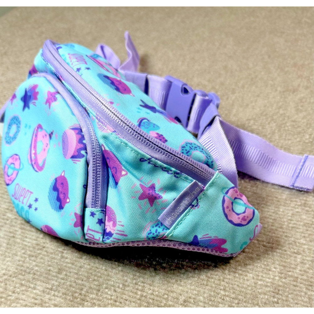 NWT - Choco Mocha Sweet Space Purple and Teal Child's Fanny Pack - Picture 2 of 3